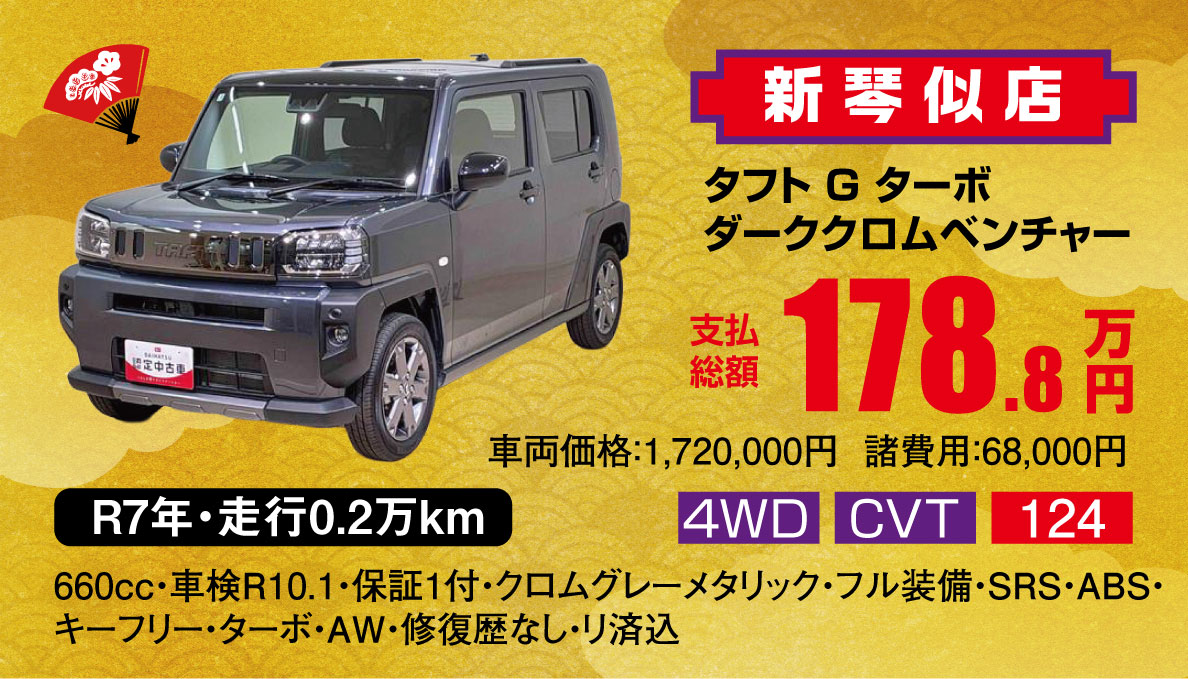 タフトGターボ ダーククロムベンチャー